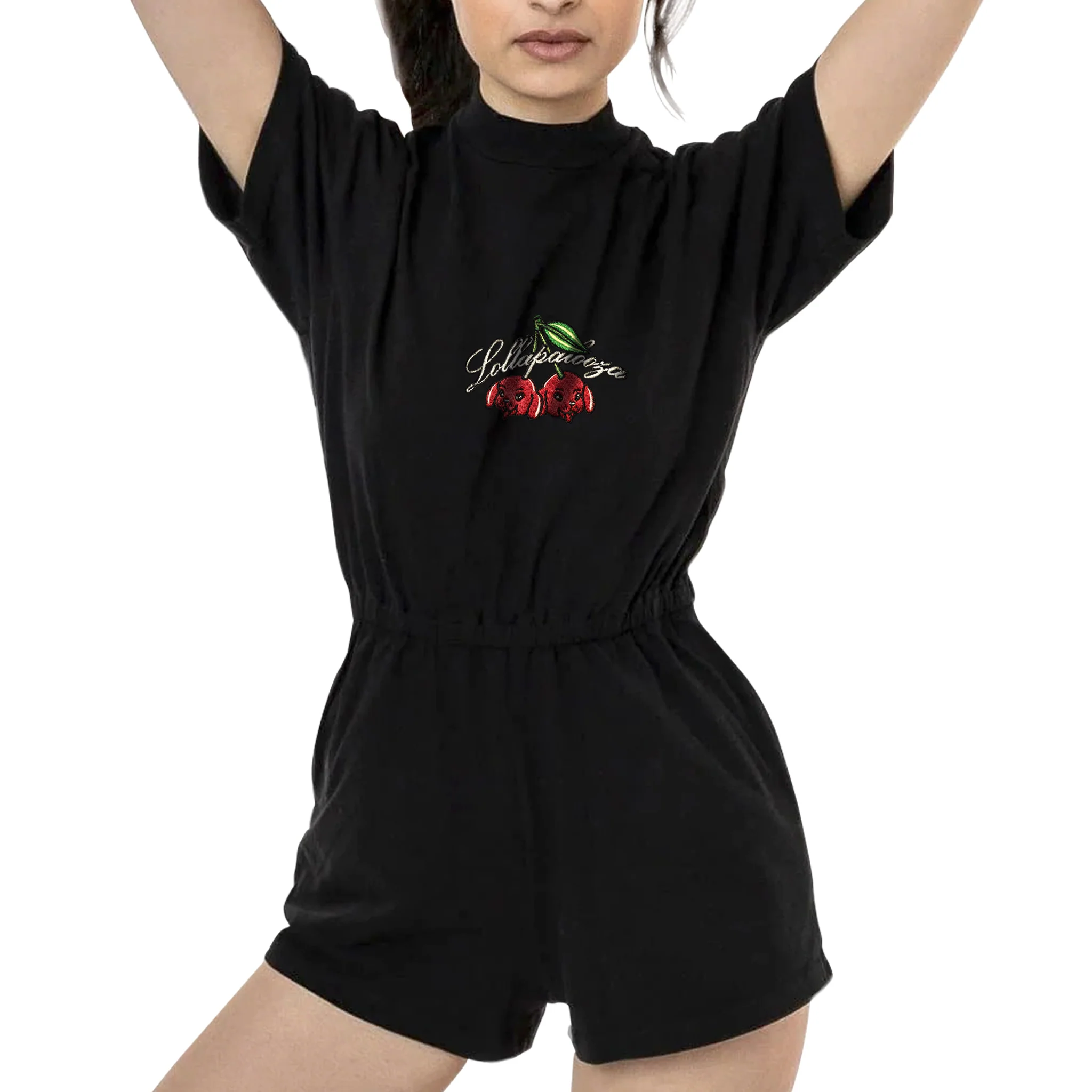Women's Cherry Dog Romper (Online Exclusive) - Image 3